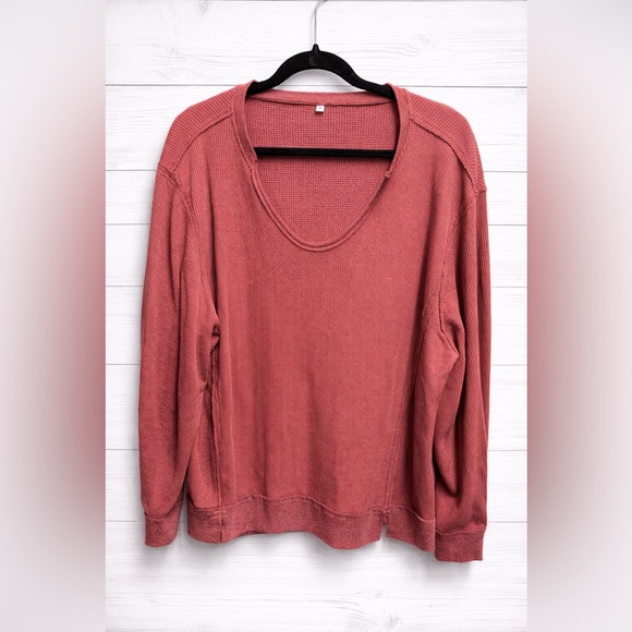 Rust Red Knit Sweater - Picture 1 of 1
